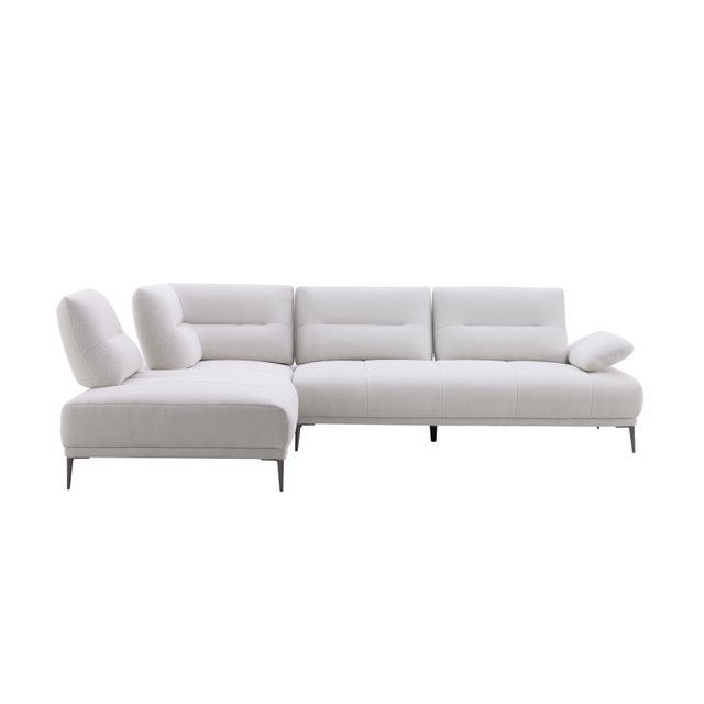 Manhattan Left-Chaise Sectional Sofa With Adjustable Backrests For Sale - Image 9 of 12