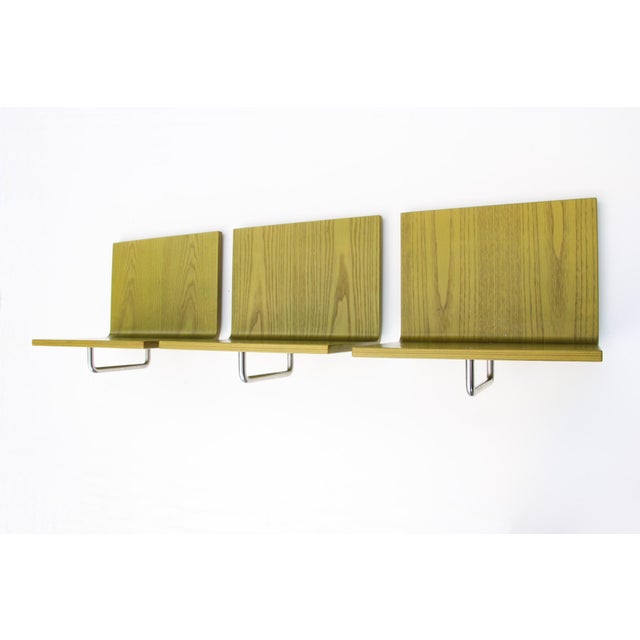 Postmodern Postmodern Green Wall-Mounted Mensolo Coat Rack from Schönbuch, 1980s, Set of 3 For Sale - Image 3 of 14
