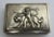 18th century or early 19th century silver plated patch box with delightful scene of Angel with lions. Beautifully engraved...