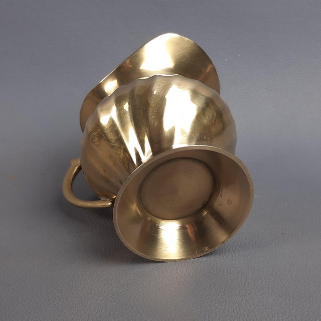 Striped Brass Tea Service, 1960s For Sale - Image 13 of 18
