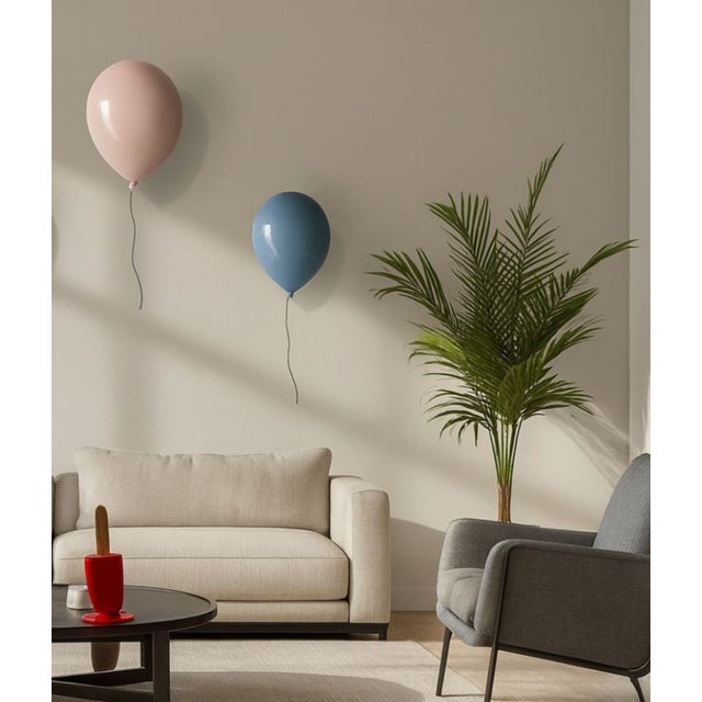 Contemporary Contemporary Pink Ceramic Balloon Sculpture by ArtArsouf - Medium Size For Sale - Image 3 of 13