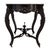 Wood Oversized Rococo Revival Floral Carved Walnut Marble Turtle Top Table C1890 For Sale - Image 7 of 10
