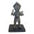Vintage Benin Bronze Oba King Soldier Nigeria African 6.75 " H For Sale