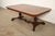 Brown Baker Furniture Regency Banded Mahogany Double Pedestal Extension Dining Table, Newly Refinished For Sale - Image 8 of 15