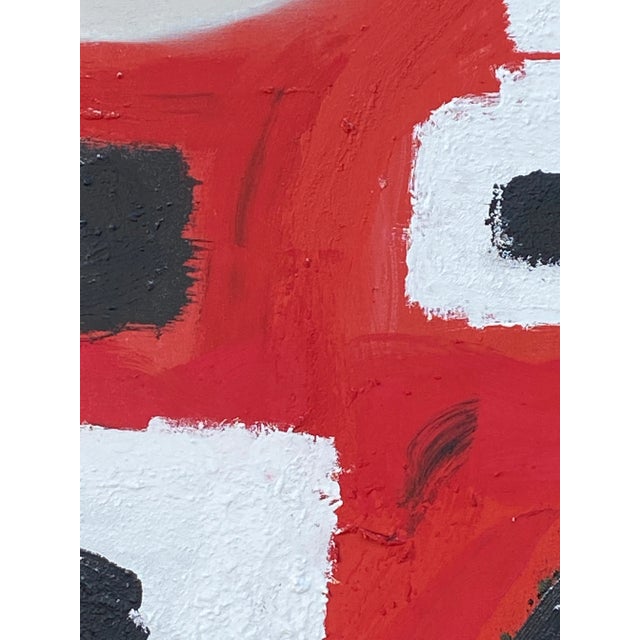 2020s Large Contemporary Red Abstract Painting For Sale - Image 5 of 11