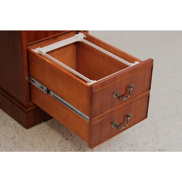 Bevan Funnel Green Leather Top Executive Desk For Sale In Philadelphia - Image 6 of 17