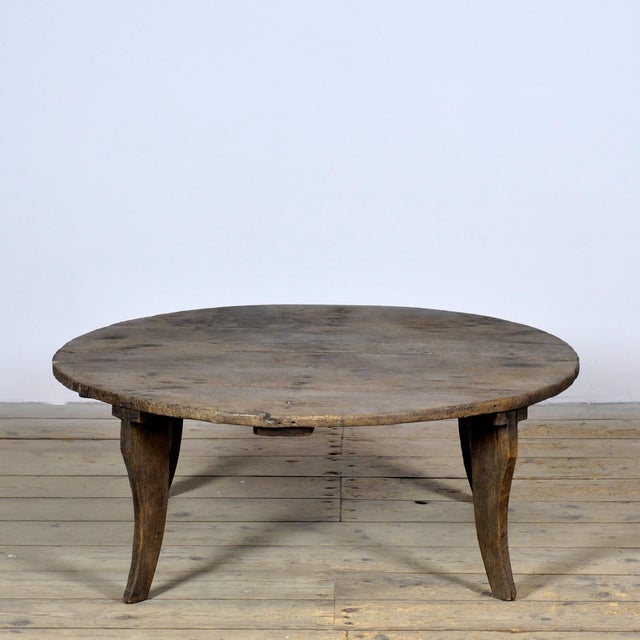 Brown Vintage Coffee Table in Pine, 1920 For Sale - Image 8 of 8