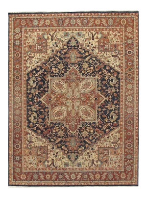 Pasargad Fine Serapi Hand-Knotted Rug - 8′8″ × 11′4″