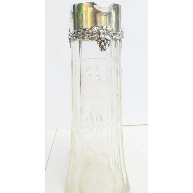 Dominick & Haff Antique Claret Sherry Brandy Pitcher Circa 1905 For Sale - Image 4 of 10