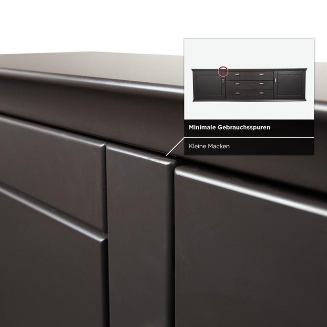 Black Black Wood Sideboard from Musterring For Sale - Image 8 of 14