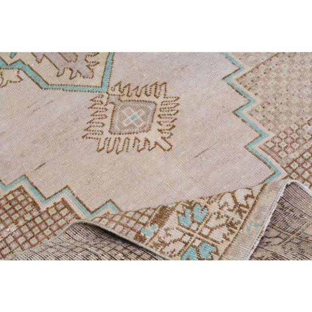 Turkish Vintage Turkish Anatolian Hand Knotted Wool Rug, 2'9"x9'4" For Sale - Image 3 of 4