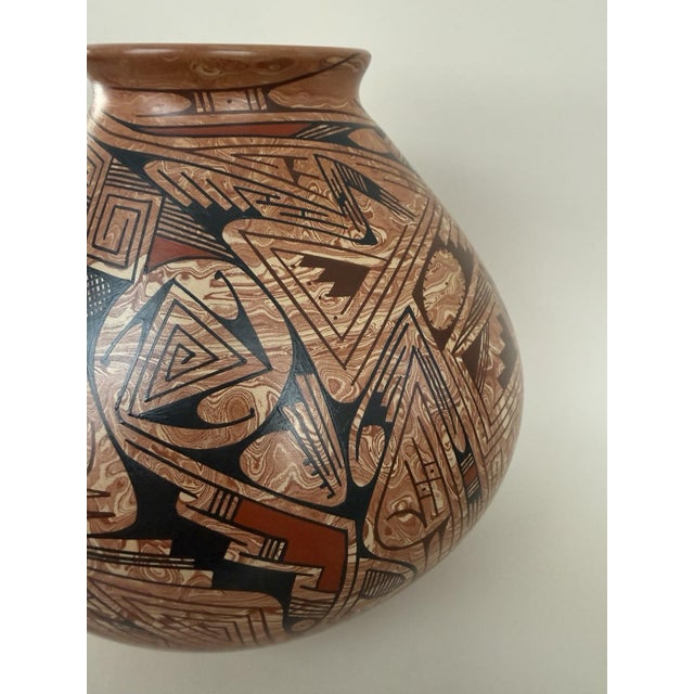 Traditional Vintage Mata Ortiz Ceramic Pot For Sale - Image 3 of 8