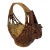 Vintage Petite Wicker Bunny Shaped Basket For Sale