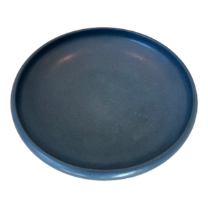 Marblehead Pottery Low Shallow Blue Bowl