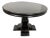 Aspen Antique Ebony Round Dining Table, 48 Inches. For Sale
