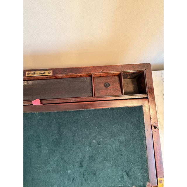 Wood Mid 18th Century Campaign Writing Box For Sale - Image 7 of 12