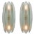 Paneled Aqua Murano Glass Sconces For Sale