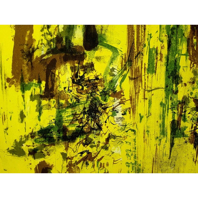 Wood Zao Wou-ki - Original Lithograph - Abstract Composition 1962 For Sale - Image 7 of 8