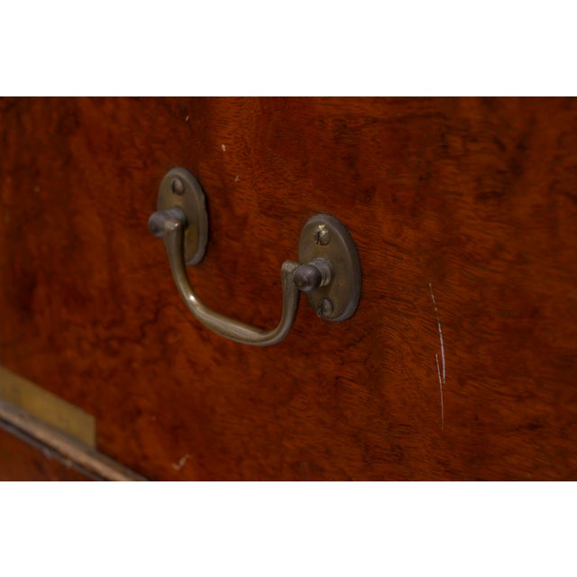 20th Century English Nautical-Style Walnut Root Box, Flower Pot, 1980s For Sale - Image 4 of 6