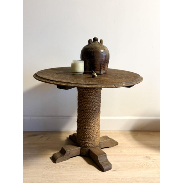 This rare antique French table attributed to Charles Dudouyt captures the sculptural, tactile quality that defines his...