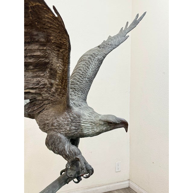 Life Size Bronze Eagle For Sale - Image 10 of 11