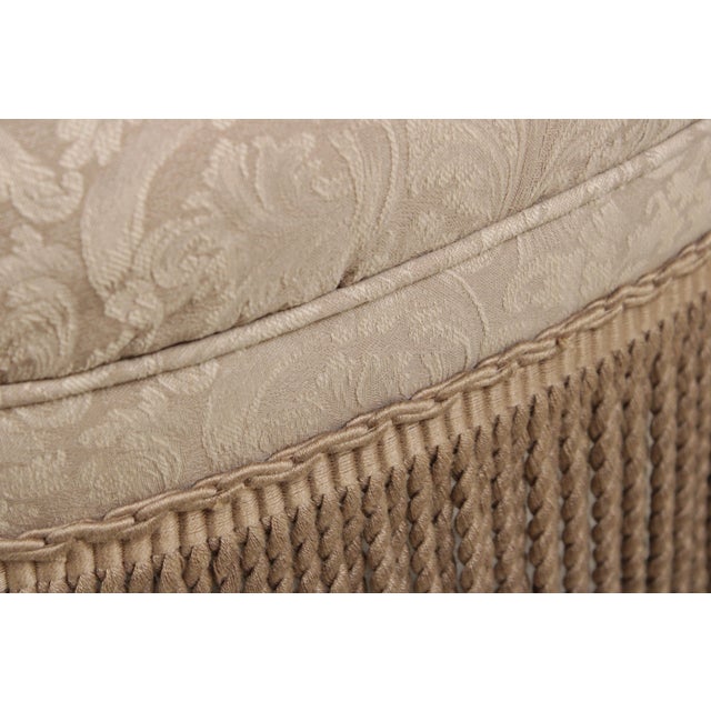 Pair of Design Master High Back Upholstered Slipper Chairs For Sale - Image 11 of 18