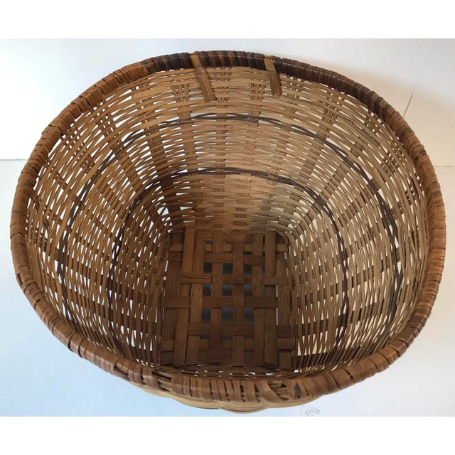 Vintage Woven Chinese Basket For Sale - Image 4 of 6
