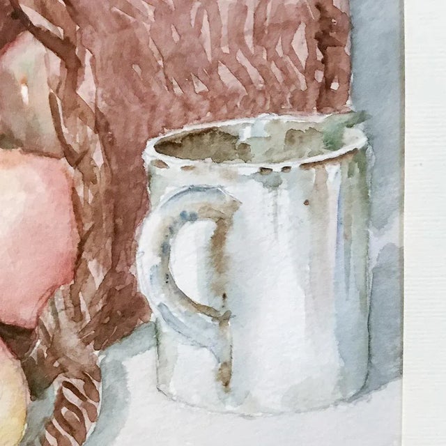 Mid-Century Hand Painted Framed Watercolor by Pol Antonis For Sale - Image 11 of 13