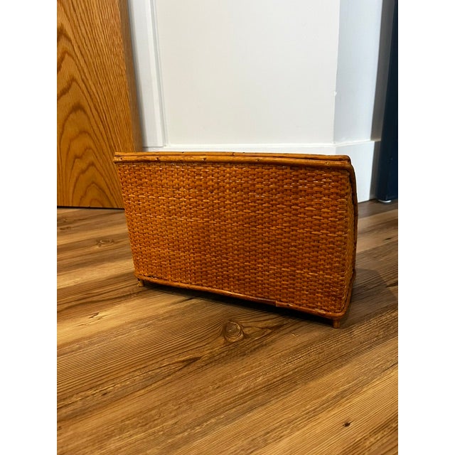 1970s Vintage Bamboo Desk Organizer For Sale - Image 5 of 8