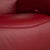 Animal Skin Trapezoidal 3-Seater Sofa in Red Leather with Storage Shelf in Oak from Himolla For Sale - Image 7 of 18