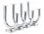 Art Deco Taurex Chrome Candlestick Holders by Walter Von Nessen for Chase For Sale