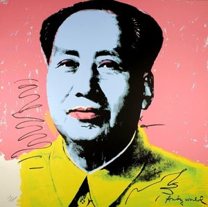 1980's Carnegie Museum of Art Andy Warhol Mao Tse Tung Lithograph