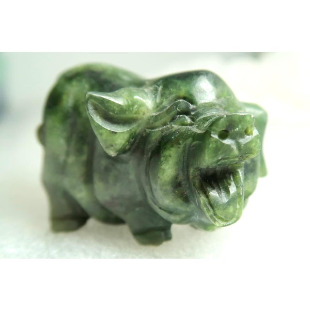 Miniature Hand-Carved Piglet of Serpentine Stone - Petey the Piglet! For Sale - Image 14 of 18