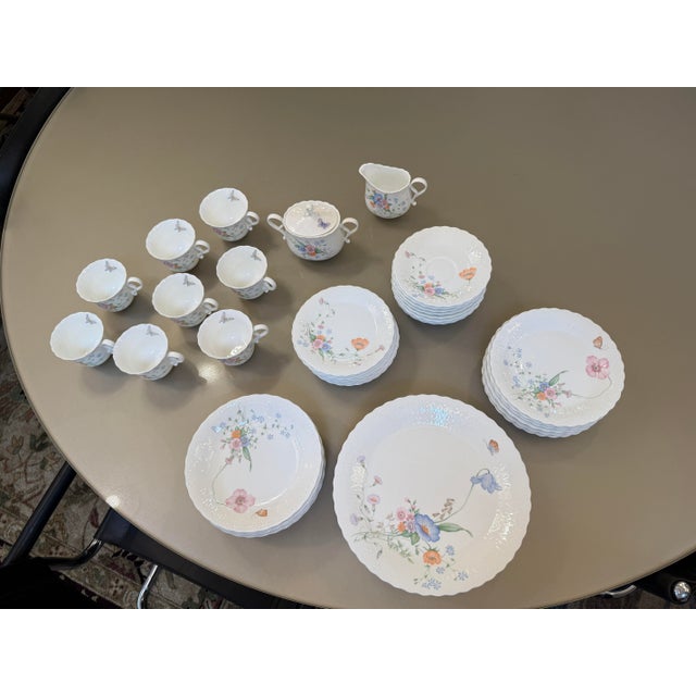 Mikasa “Something Blue” Bone China, Pattern A7051, Set of 47 Pieces For Sale - Image 12 of 12