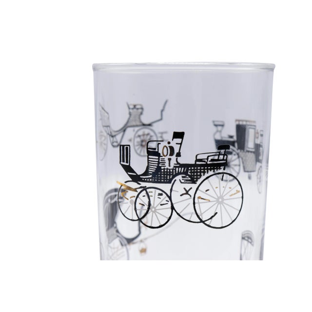 A set of four mid century glass tumblers designer by Freda Diamond for Libbey Glass Company’s Curio collection. Glasses...