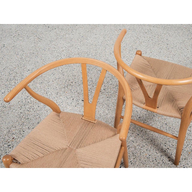 Set of Mid-Century Wishbone Chairs by Hans Wegner for Carl Hansen & Søn For Sale - Image 9 of 12