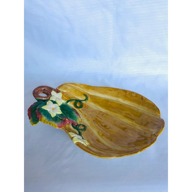 Traditional Late 20th Century Fitz & Floyd Gourd Dish For Sale - Image 3 of 4