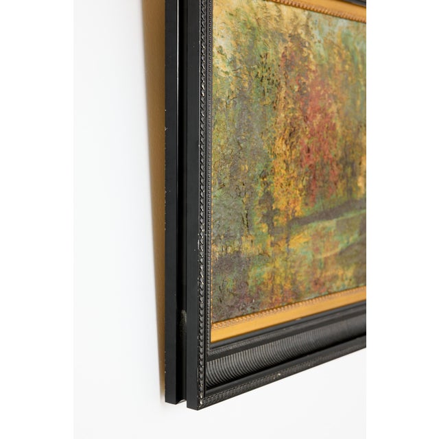 English Impressionist Landscape Oil on Board Painting For Sale - Image 9 of 9