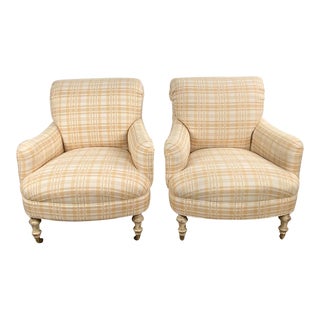 Vintage Club Chairs, Circa 1970, After 1870 Design, a Pair For Sale