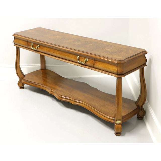 Transitional Gordon's Late 20th Century Oak Transitional Console Sofa Table For Sale - Image 3 of 13