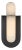 Kelly Wearstler for Visual Comfort Signature Fosse 11" Invertable Offset Oval Sconce in Bronze with Alabaster For Sale