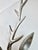 Large Modernist Cast Polished Metal Deer Antler Head Wall Sculpture For Sale - Image 13 of 15