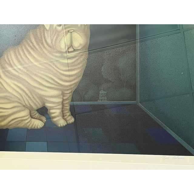 Vintage Igor Galanin Signed Modernist Serigraph Print, Titled 'Shar Pei' Circa 1985 For Sale - Image 10 of 12