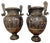 Neoclassical Roman Style Cast Bronze Urns, Set of 2 For Sale