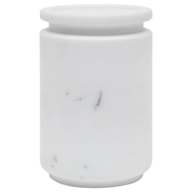Large Pyxis Pot in White by Ivan Colominas For Sale - Image 6 of 6