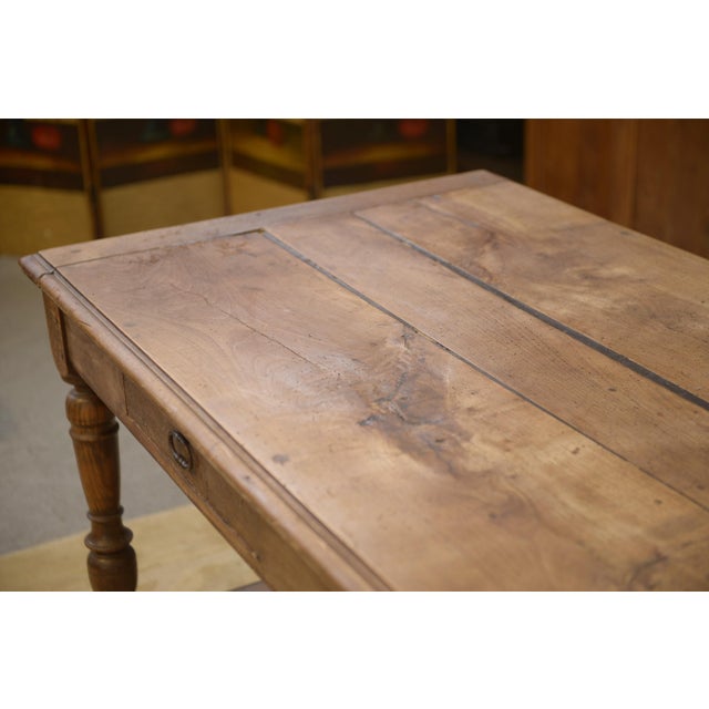 Late 19th Century Beechwood Farmhouse Table For Sale - Image 9 of 11