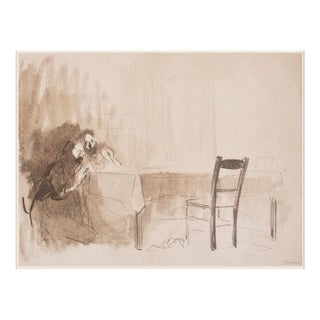 1959 After Jean-Louis Forain "After the Vision", First Edition Monochrome Lithograph For Sale