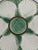 1930s French Longchamp Green and White Majolica Oyster Plate For Sale - Image 6 of 14