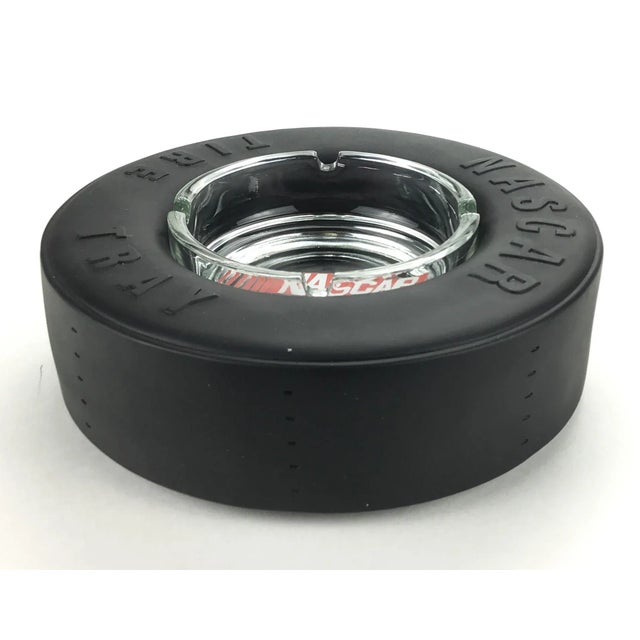 1990s Vintage Nascar Rubber Tire Ashtray For Sale - Image 5 of 7