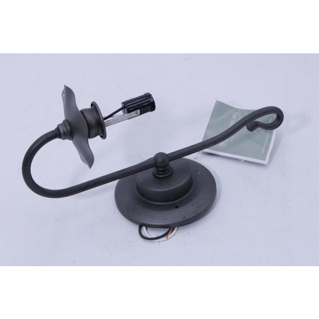 Black 1990s Royce Lighting Williamsburg Single Arm Wall Sconce For Sale - Image 8 of 11